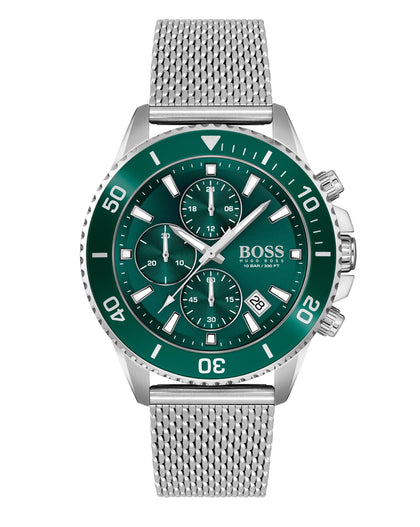 Boss Admiral Watch Green Model HB 293.1.127.3617 Boxed