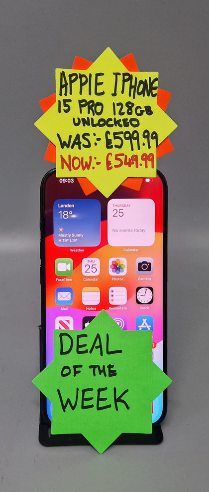 Apple iPhone 15 Pro 128GB Blue Titanium, Unlocked