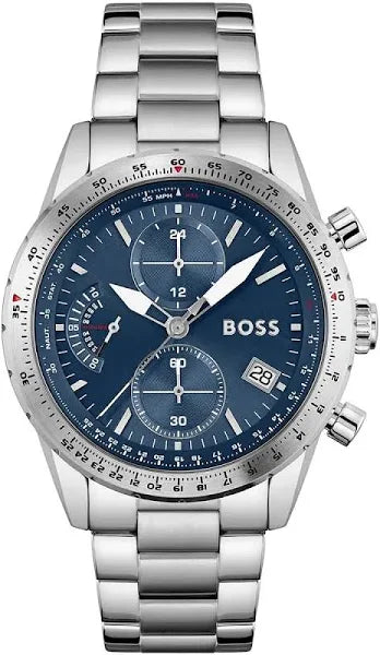 Hugo Mens Boss Watch 1513850 Pilot Edition Chronograph