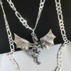 925 Sterling Silver Chain 23" 27.8g With Dragon Pendant BOX INCLUDED