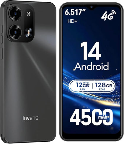Invens Note TK02 128GB Dual Sim Android 14 Smartphone ** Any Network **