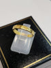 22ct Yellow Gold Patterned Band Ring - Size J - 3.27g