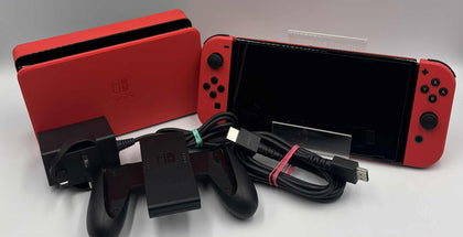 Switch Console, 64GB OLED Mario Red + Red Joy-Con, Unboxed
