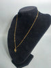 14CT 585 Gold Necklace With H Pendent 1.8G 18'' IN LENGTH INCLUDING PENDANT