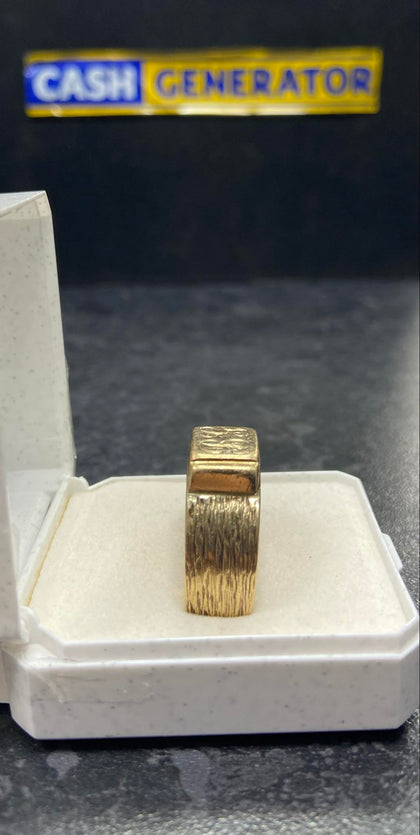 9ct Gold Gent's Ring (Size Z+2) 11.2g