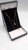 18ct Yellow Gold Thin Chain Necklace With Blue John Pendant Limited Edition - 3.90 Grams - 20" Long