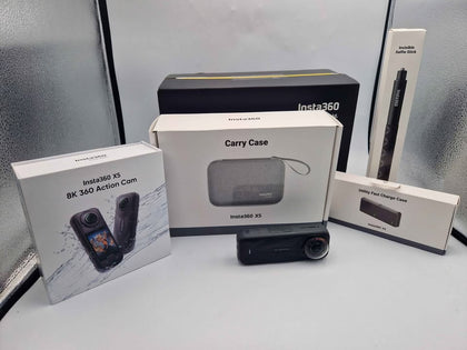 **DEAL** Insta360 X5 8K 360 Action Camera Bundle W/ 2x Batts, Invisible Selfie Stick & Case *LIKE NEW*