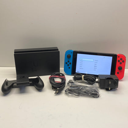 Nintendo Switch Console with Neon Red/ Neon Blue Joy Cons 32GB Boxed