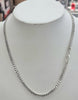 Silver Curb Chain 20"