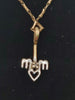 9ct Hallmarked Yellow Gold Chain & Mum Pendant - 1.54g Weight, 18" Length