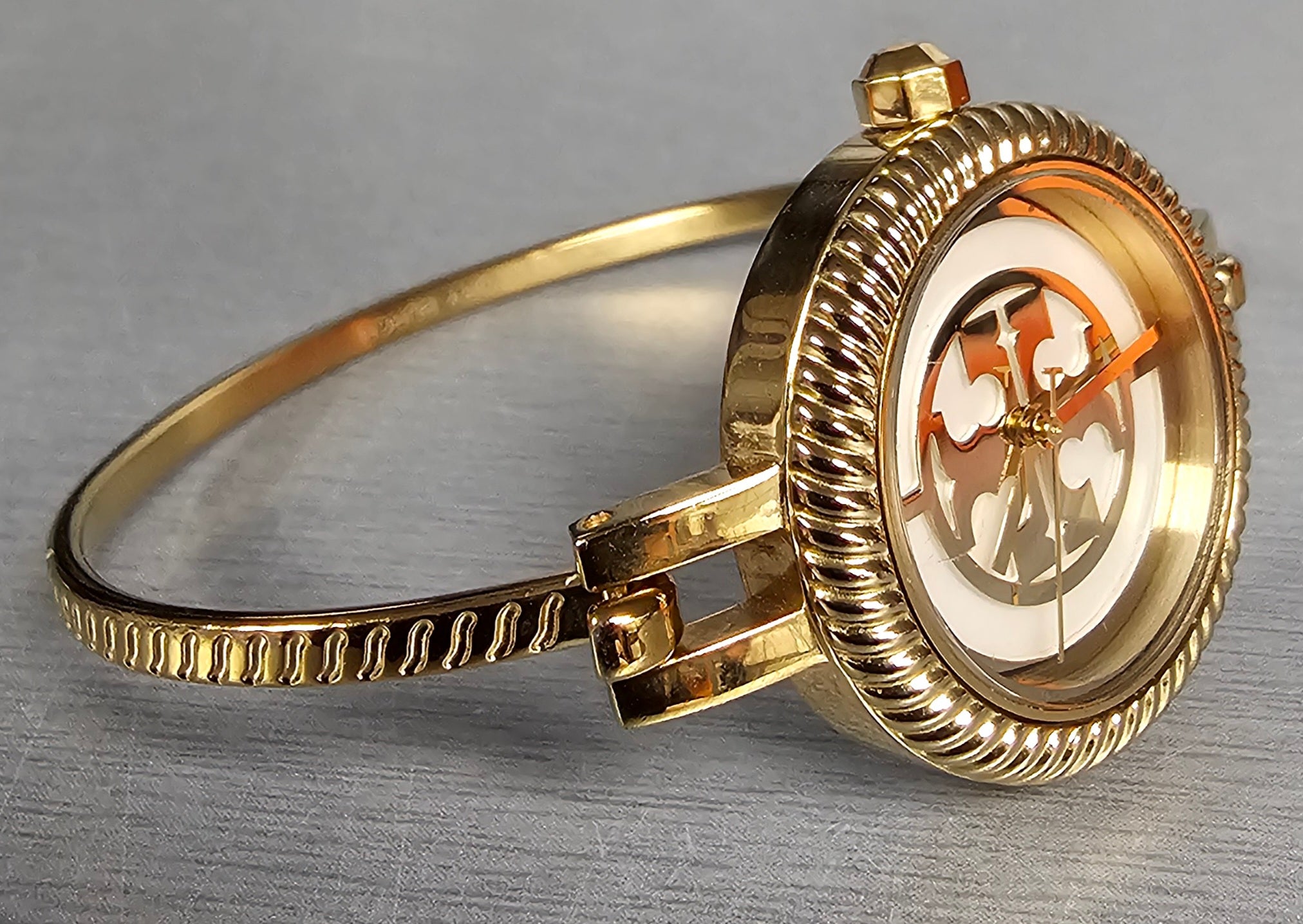 Tory Burch TBW4029 Reva Gold Stainless Steel Bangle Strap Women Tory Burch TBW4029 Reva Gold Stainless Steel Bangle Strap Women