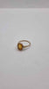 9ct Yellow Gold Ladies Ring With Brown Stone - Size N - 1.80 Grams