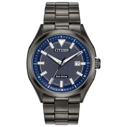Citizen Eco-Drive Men's Blue Dial Grey Aw1147-52l