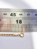 9ct yellow gold curb chain with cross 18"