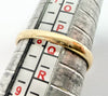 9ct yellow gold keeper ring size P 1/2