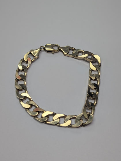 9CT Gold Curb Bracelet 9