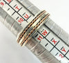 9ct two toned wedding band size U 1/2
