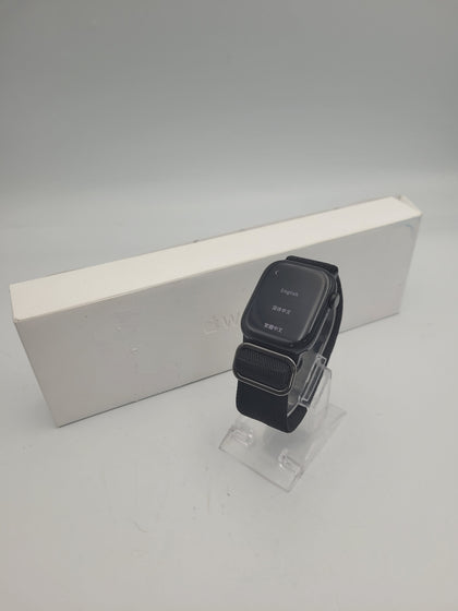 Apple Watch Series 10 42mm Jet Black Aluminum Case with black nylon strap and original charger BOXED