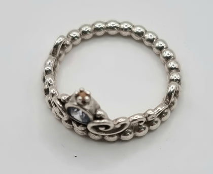 Pandora Disney Cinderella Tiara Ring Size 52