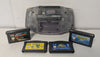 Nintendo Game Boy Advance Console, Glacier & 5 Unboxed Games