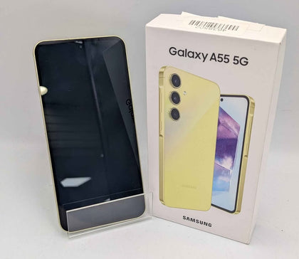 Samsung Galaxy A55 5G Dual Sim, 8GB+128GB Awesome Lemon, Unlocked To Any Network, Boxed
