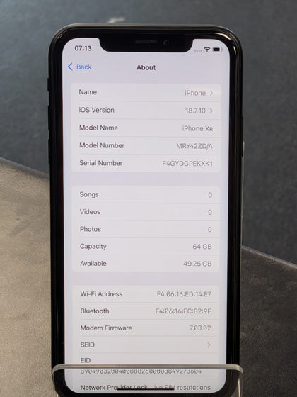 iPhone XR 64GB 89% Battery Health