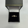 9ct Gold Ladies Ring, Dia Stone ( Size R ) 2.27g - ** Hallmarked **