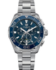 Tag AQUARACER QUARTZ Chronograph 43mm Mens Watch BLUE CAY111B.