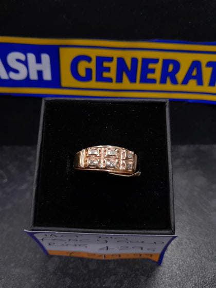14ct Gold Dig Fancy Ring (Size S) 4.29g