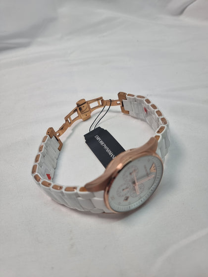 ***LIKE NEW*** Emporio Armani Ar5920 Chronograph Watch  Rose Gold boxed