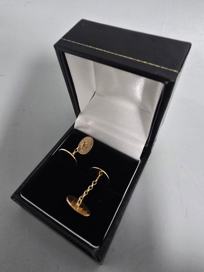 9ct Gold Cufflinks  375 2.4G