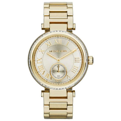 Michael Kors MK5867 Skylar Champagne Dial Gold Tone Ladies Watch