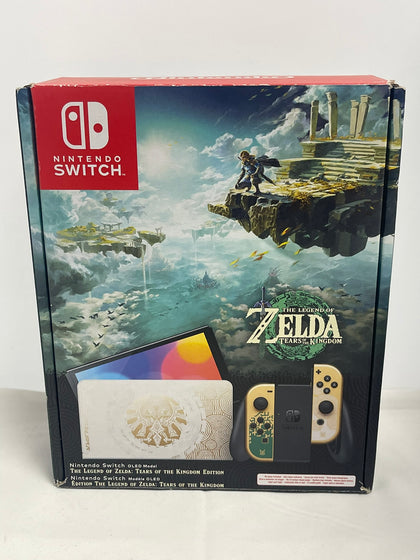 switch oled console legend of zelda edition gold joycon joy con boxed