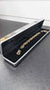 375 HALLMARKED, YELLOW GOLD, STAR AND BARS BRACELET, LOBSTER LOCK, 8", 25.1G, BOXED, PRE OWNED