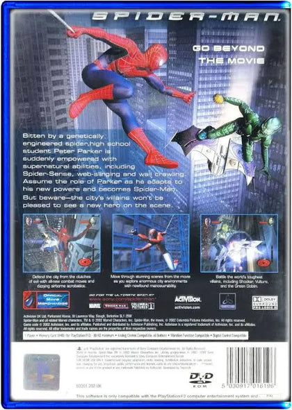Spider-Man The Movie ps2 playstation 2