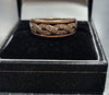 9ct Rose Gold Ring With .15 Dia Stones - 3.31G - Size P