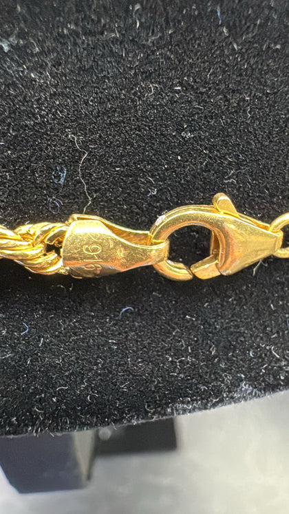 22ct rope chain 24