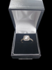 Revere 9ct White Gold Cubic Zirconia Halo Engagement Ring Q