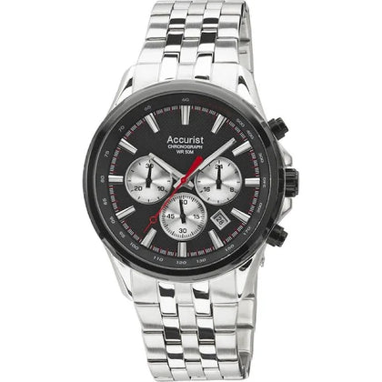 Accurist Chronograph Stainless Steel Mens Watch MB932