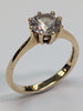 9ct Gold Large Cz Stone Ring