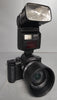 Panasonic Lumix DMC-FZ10 = Jessop 300 AF-CA Flash