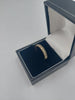 9CT Yellow Channel Set CZ Stones Ring, 1.5Grams, Size: R , Boxed