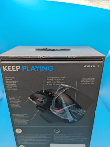 Logitech - G502 x Plus Wireless Gaming Mouse - Black