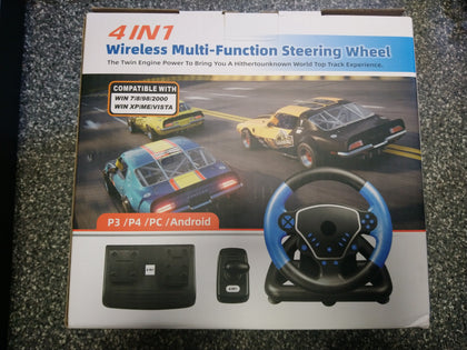 4 in 1 Wireless Multi-function Wheel, Shifter and Pedals