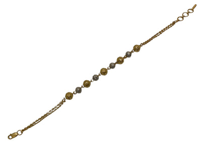 22ct Gold Two Colour Bracelet (Opeanable) 6 grams