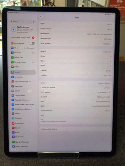 Apple iPad Pro Wi-Fi 12.9