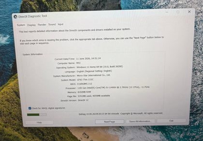 MSI GF63 Thin Gaming Laptop