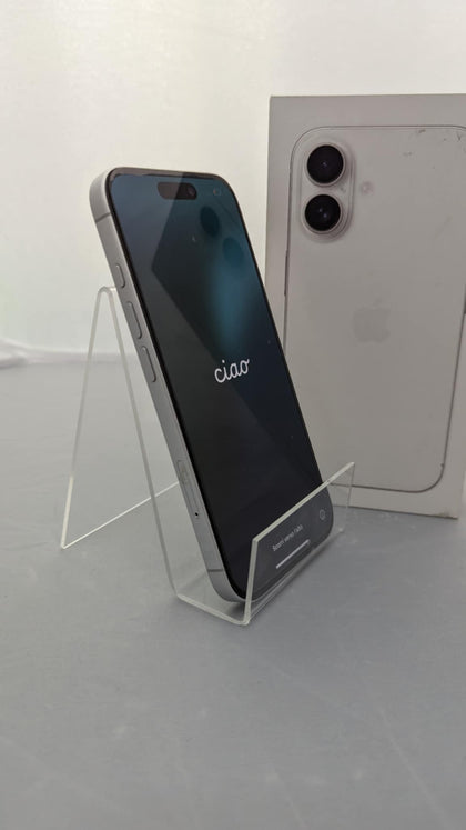 Apple iPhone 16 128GB White, Unlocked, Boxed W/ Wires