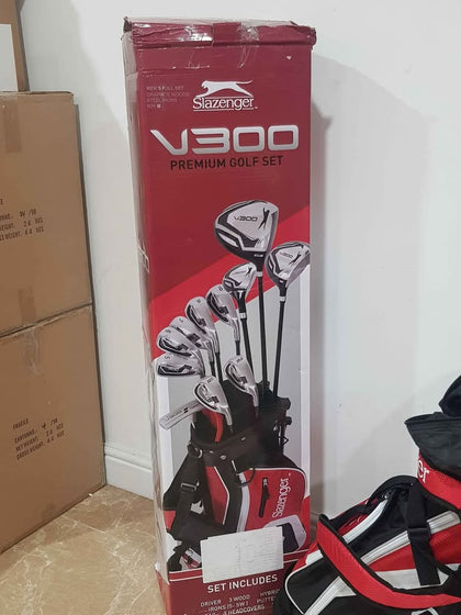 Slazenger V300 PREMIUM FULL GOLF SET, GRAPHITE WOODS/STEEL IRONS, BOXED