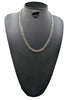 925 HALLAMRKED SILVER, THIN CURBED CHAIN W/ LOBSTER LOCK, 20", 33.5G